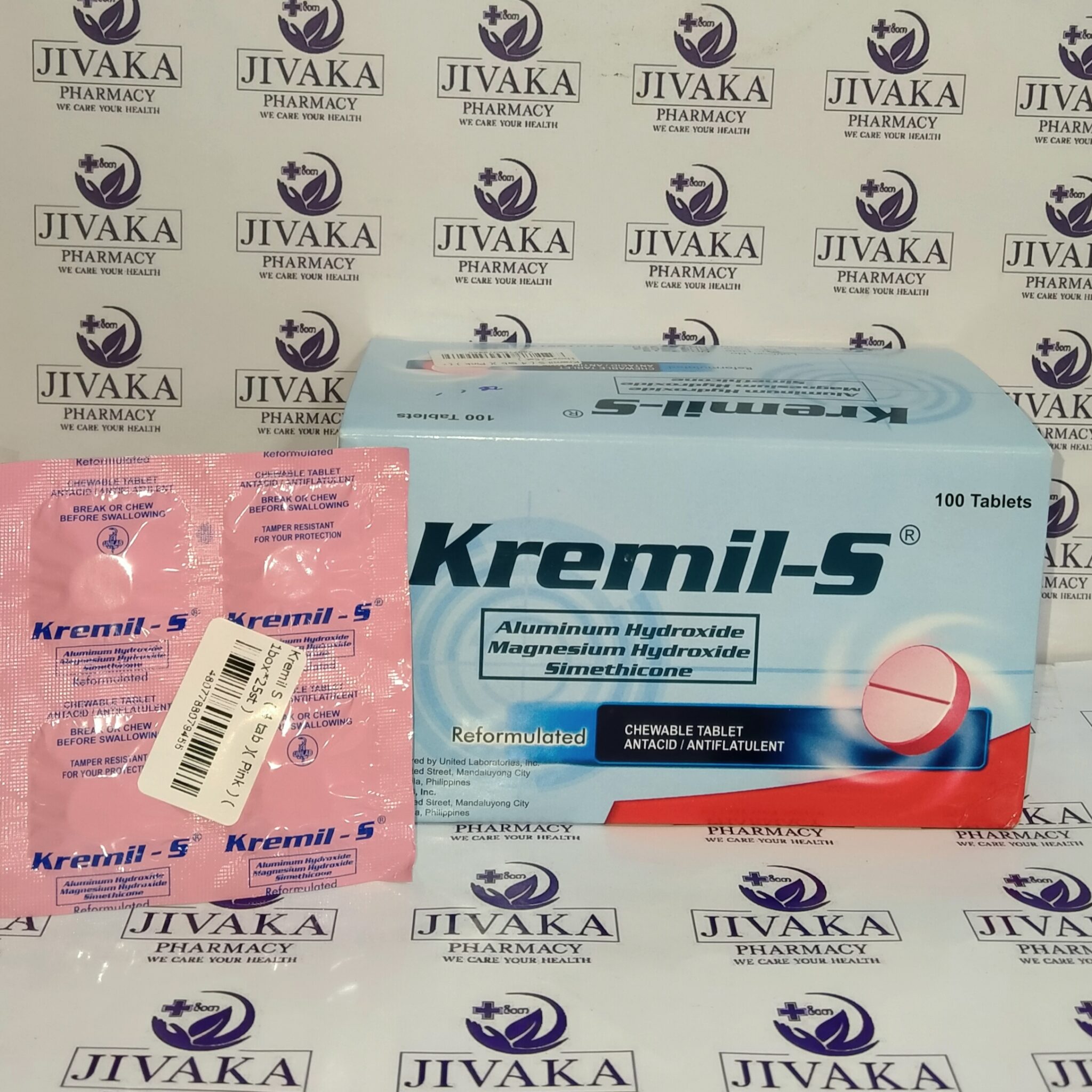 Kremil S ( 4 tab )( Pink ) Jivaka Pharmacy