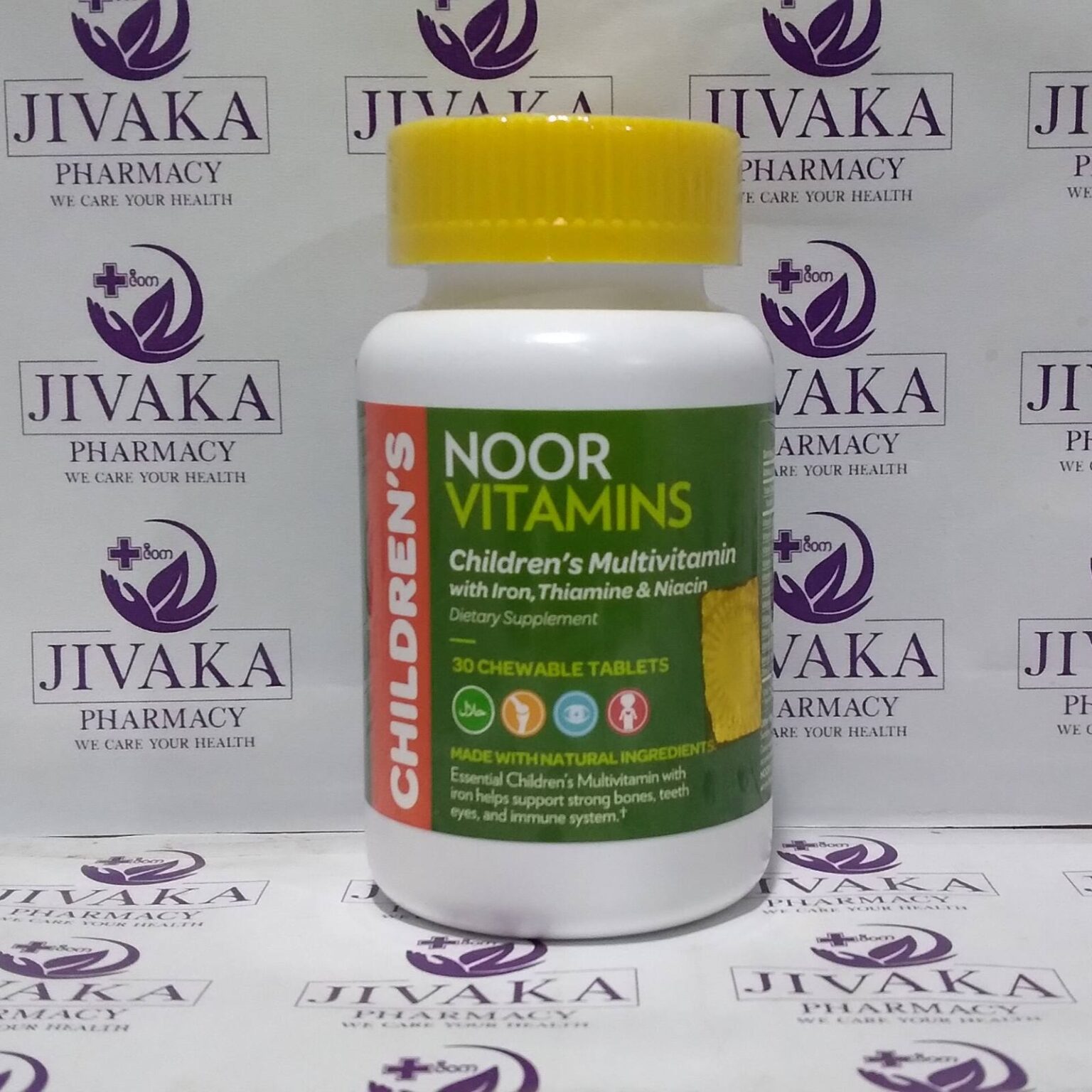Noor Vitamins Childrens Chewable tab ( 30 tab ) Jivaka Pharmacy
